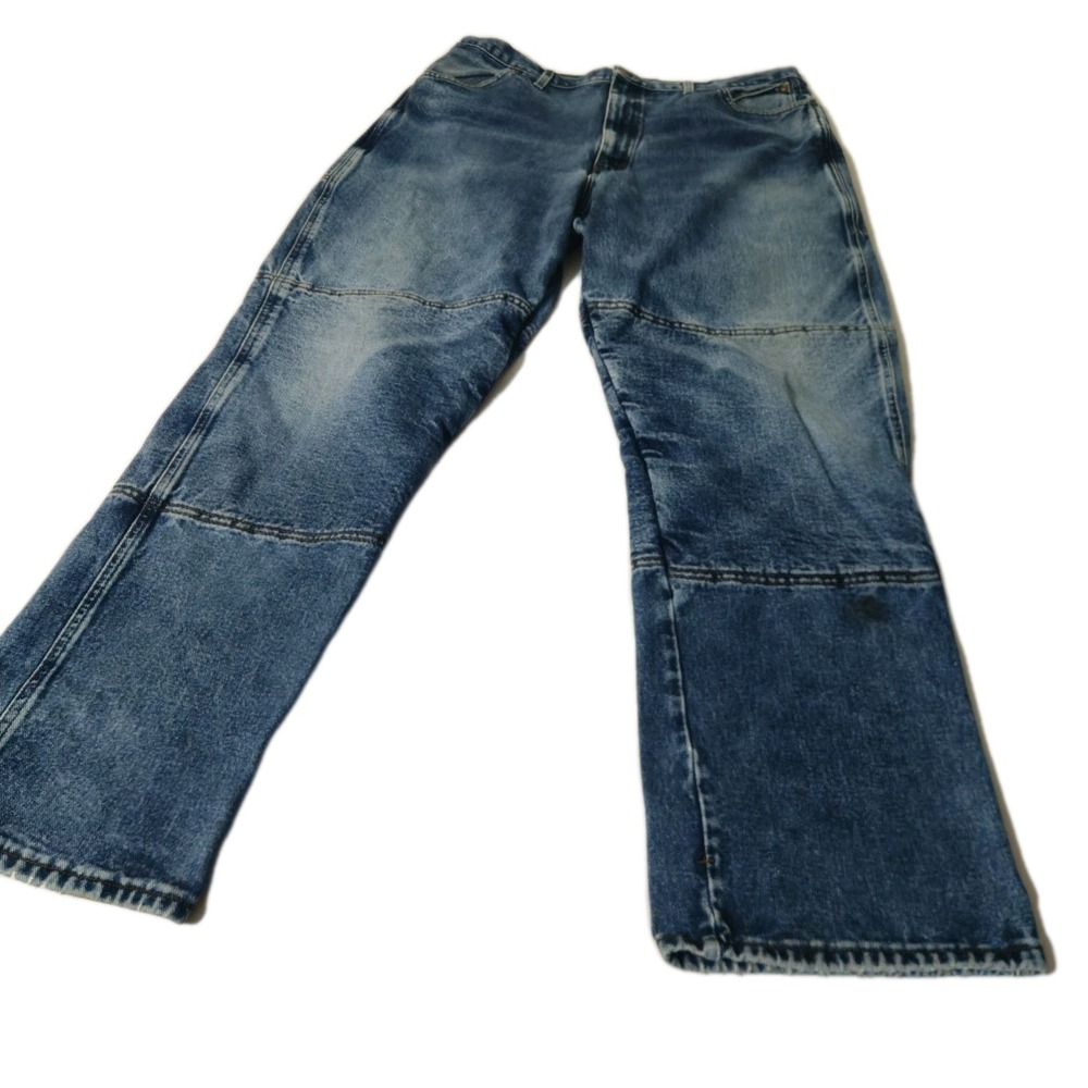 Draggin Jeans Jeans Mens 38x31 Blue Aramid fiber Lined Motorcycle Riding USA